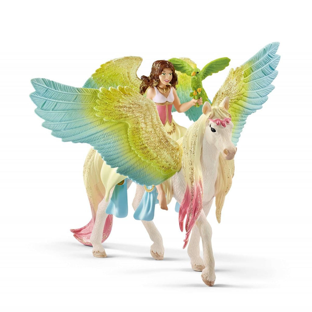 Schleich Spielzeugfigur Surah mit Glitzer-Pegasus