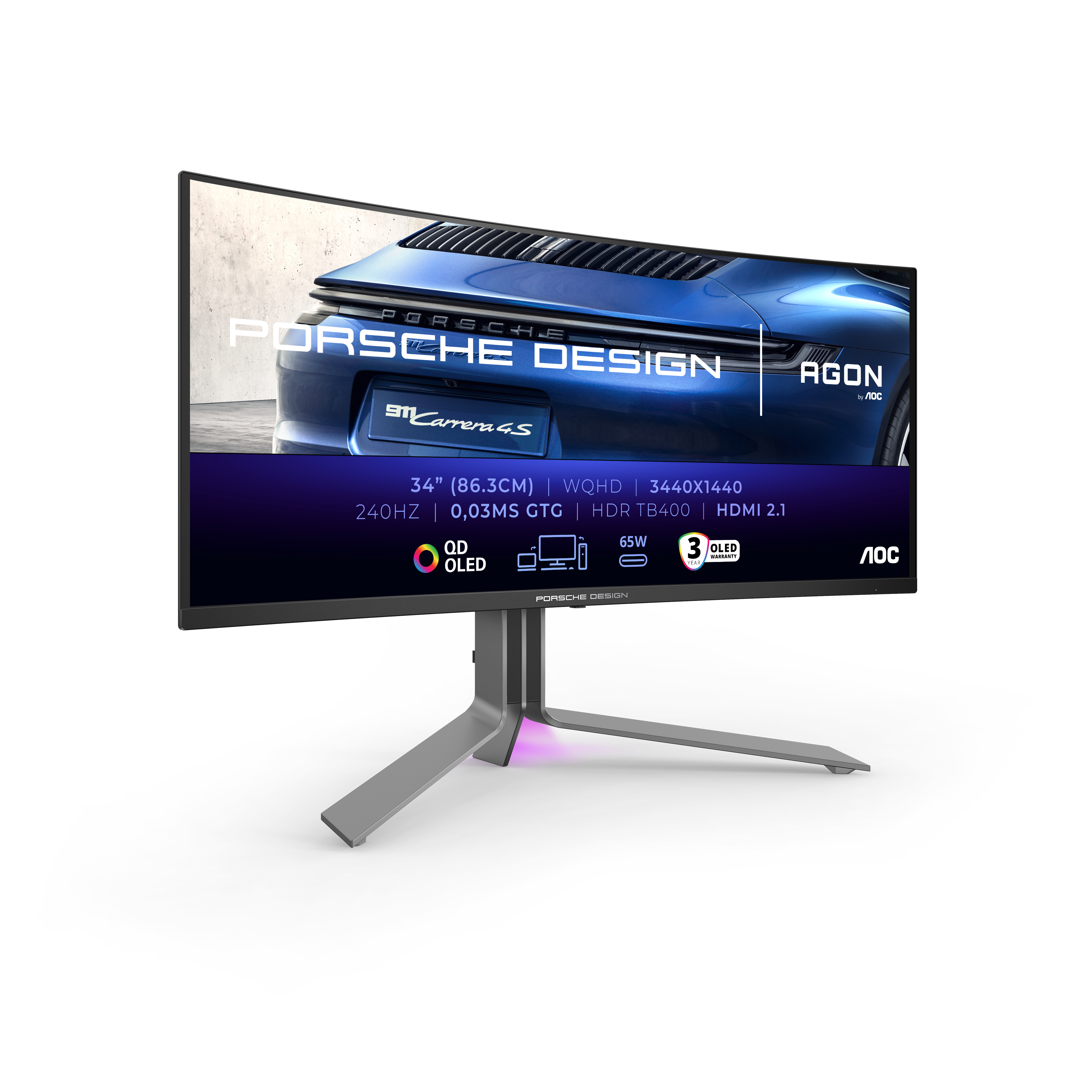 AOC AGON PRO PD34 Curved Gaming-Monitor 86,36 cm (34")