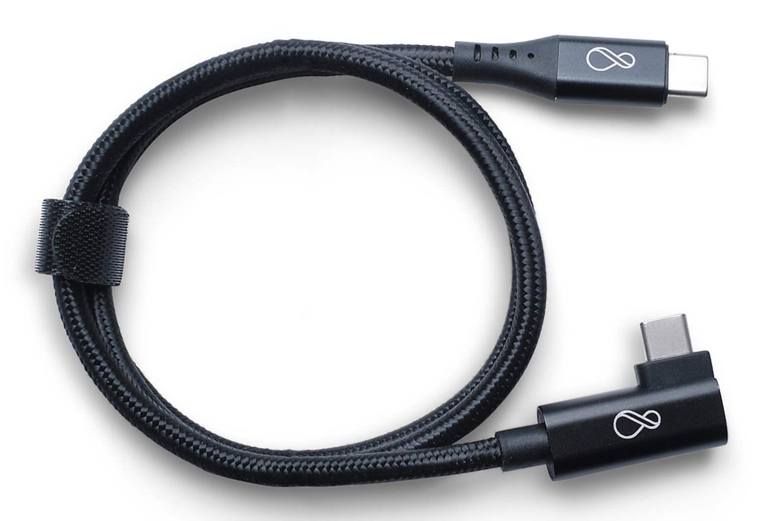 Bachmann Ochno USB-C Kabel gewinkelt 0.7m schwarz - Kabel - Digital/Daten - 0,7 m (920.0011)