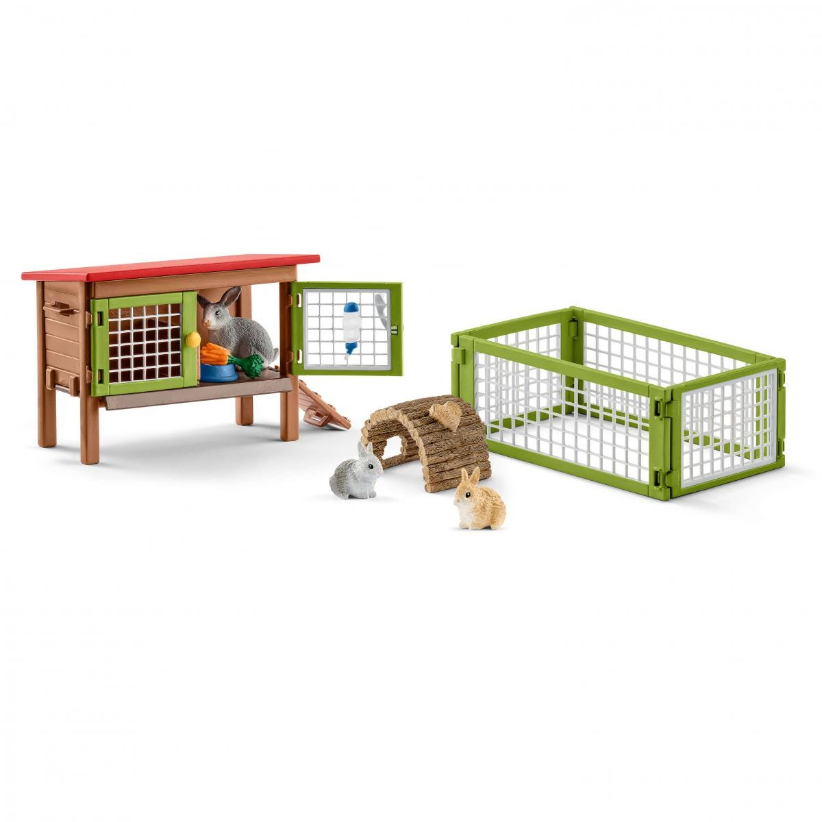 Schleich® Farm World 42420 Kaninchenstall Spielfiguren-Set