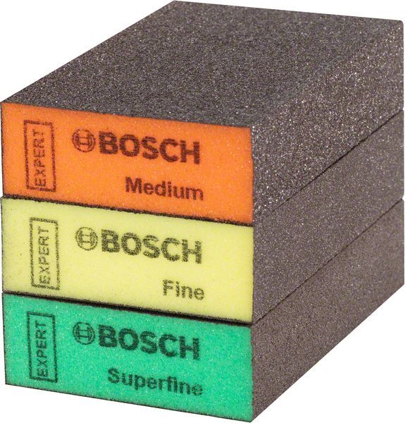 EXPERT S471 Standard Block, 69 x 97 x 26 mm, M, F, SF, 3-tlg.. Für Handschleifen