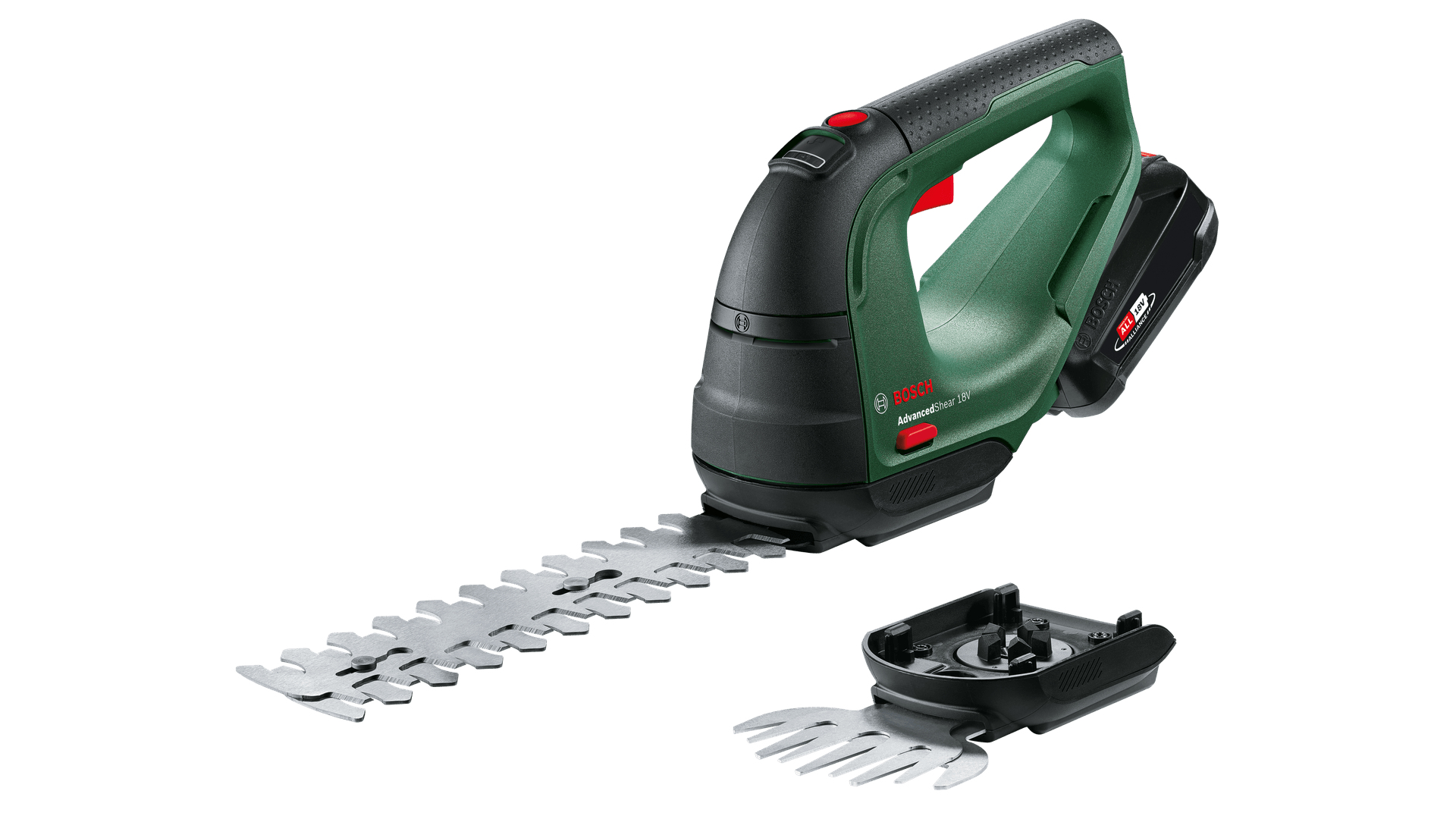 Bosch Advanced Shear 18V-10 - Gras-/Strauchschere - schnurlos - 18 V - 2 Ah - 20 cm - Zahnteilung: 8 mm - 1.45 kg