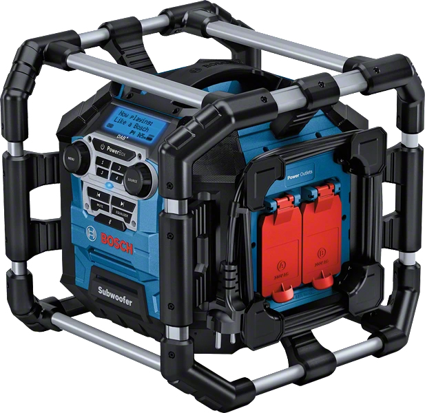 BOSCH Professional GPB 18V-5 SC Baustellenradio blau, schwarz