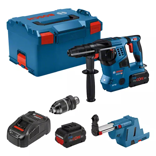 Bosch Professional GBH 18V-28 CF SDS-Plus-Akku-Bohrhammer 18 V Li-Ion inkl. Akku, inkl. Ladegerät, inkl. Koffer (0611921003)