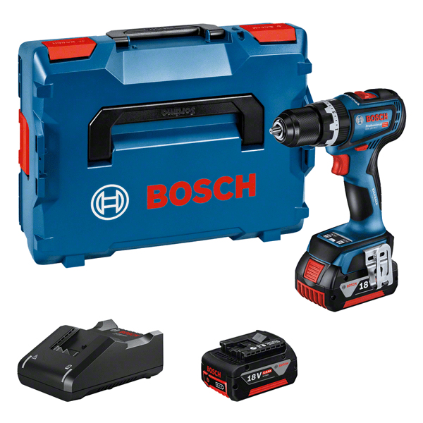 AKTION: BOSCH Professional GSB 18V-90 C Akku-Schlagbohrschrauber-Set 18,0 V, mit 2 Akkus mit Prämie nach Registrierung