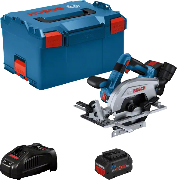 AKTION: BOSCH Professional GKS 18V-57-2 L Akku-Handkreissäge-Set 18,0 V, mit 2 Akkus mit Prämie nach Registrierung