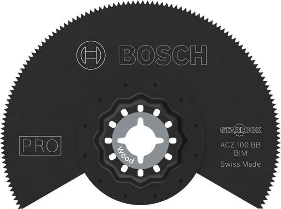 Bosch Segmentsägeblatt PRO ACZ100BB100mm BiMetall für Dielen, Paneele, Rahmen (2608669118)