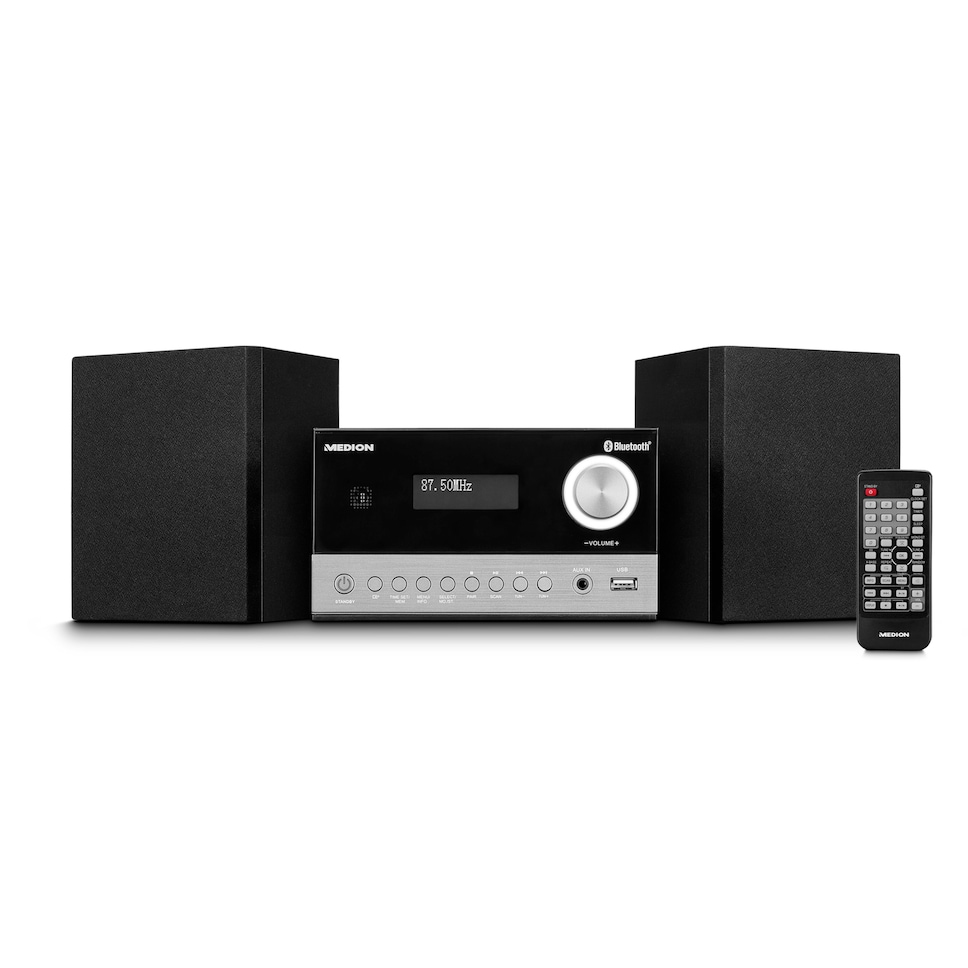 Life E64088 (MD44090) Microanlage schwarz/silber