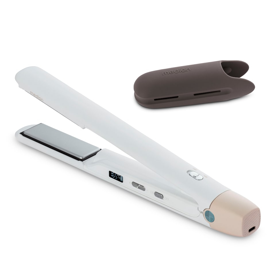 Life HS2 kabellos (MD19865) Glätteisen weiß