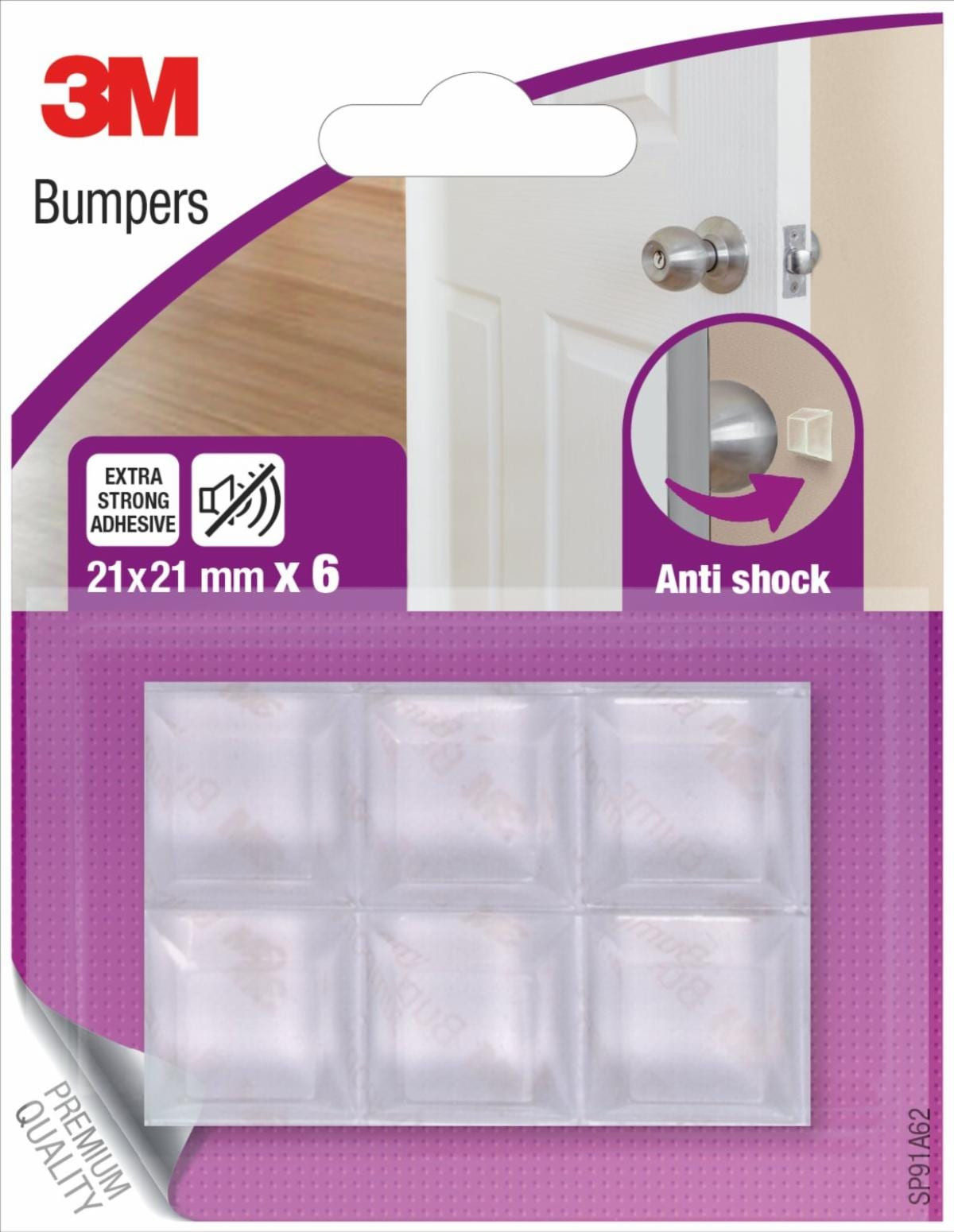 Scotch quadratisch Puffer SP91A62 21x21mm