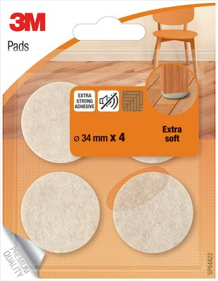 Scotch EXTRA SOFT Filzpads SP84A22 Ø34mm