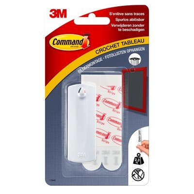 3M Command Sägezahn-Bildernagel, Kunststoff, weiß