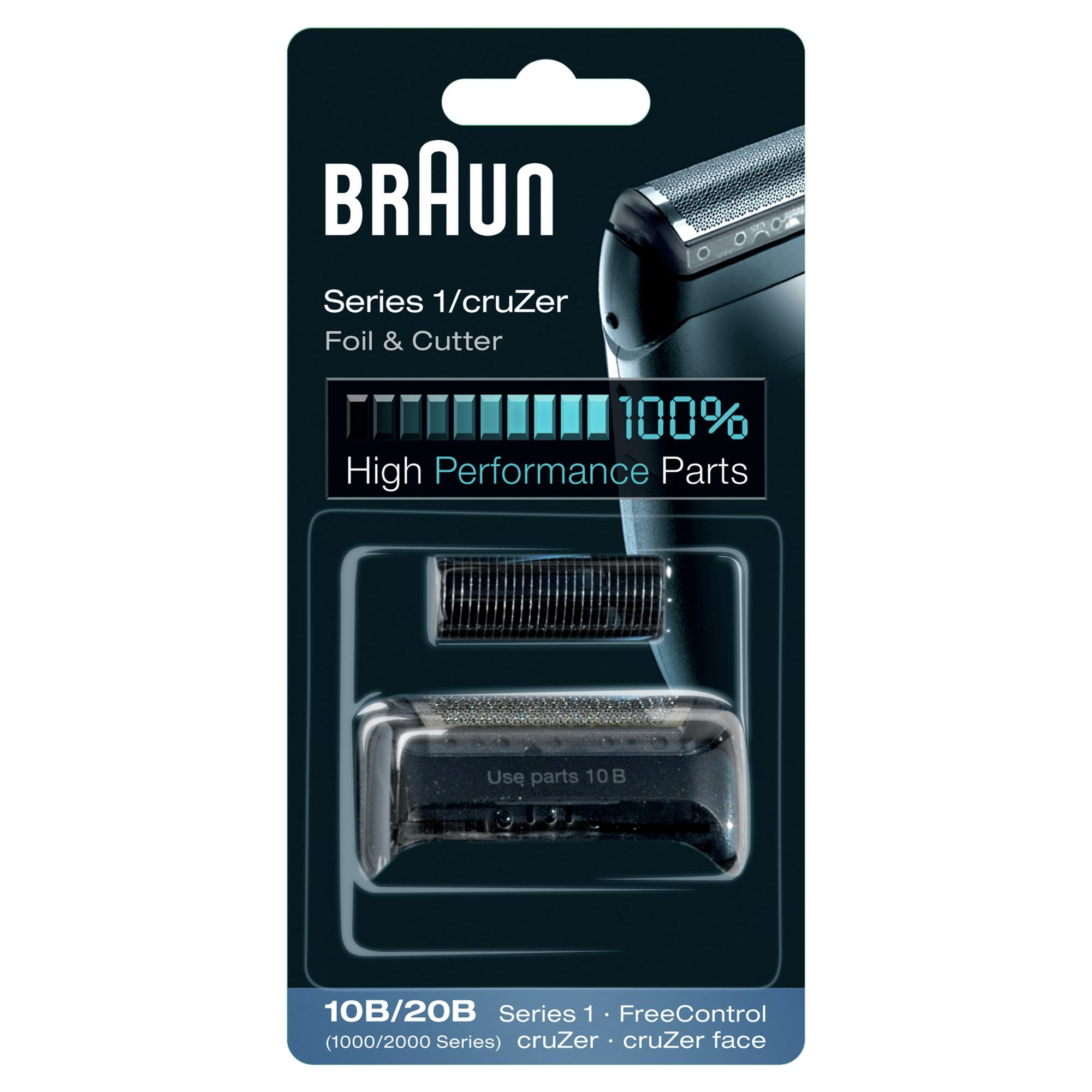 Braun Personal Care Scherkopf/Scherblatt-Kombipack für Rasierer (072614)