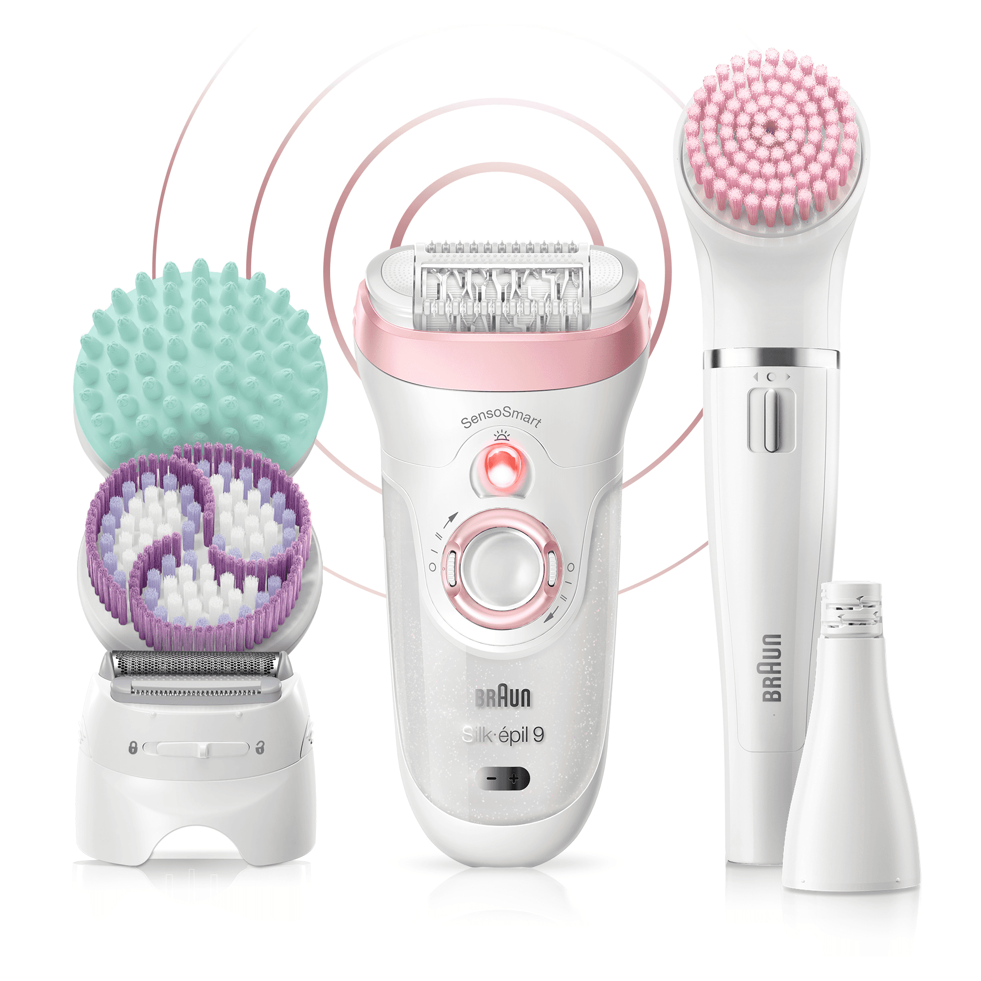 Braun Silk-épil 9 SensoSmart 9/995 Beauty set weiß Epilierer