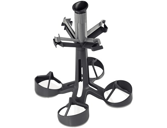 Bosch Gläserhalter für 4 Langstielgläser SMZ5300, Halterung dunkelgrau (SMZ5300)