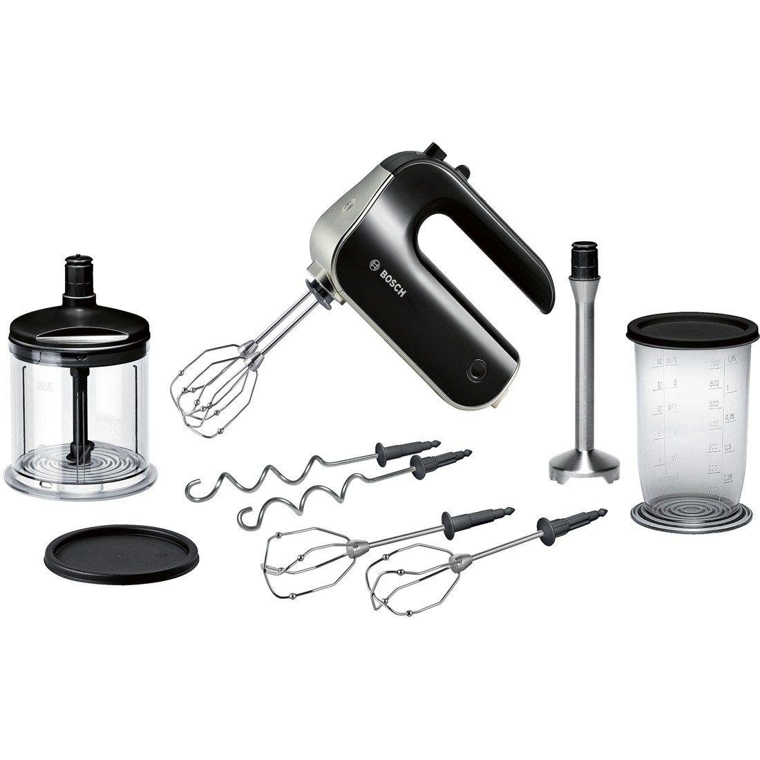 Bosch HomeProfessional MFQ 4885 - Handmixer - 575 W - Black/Chrome (MFQ4885DE)
