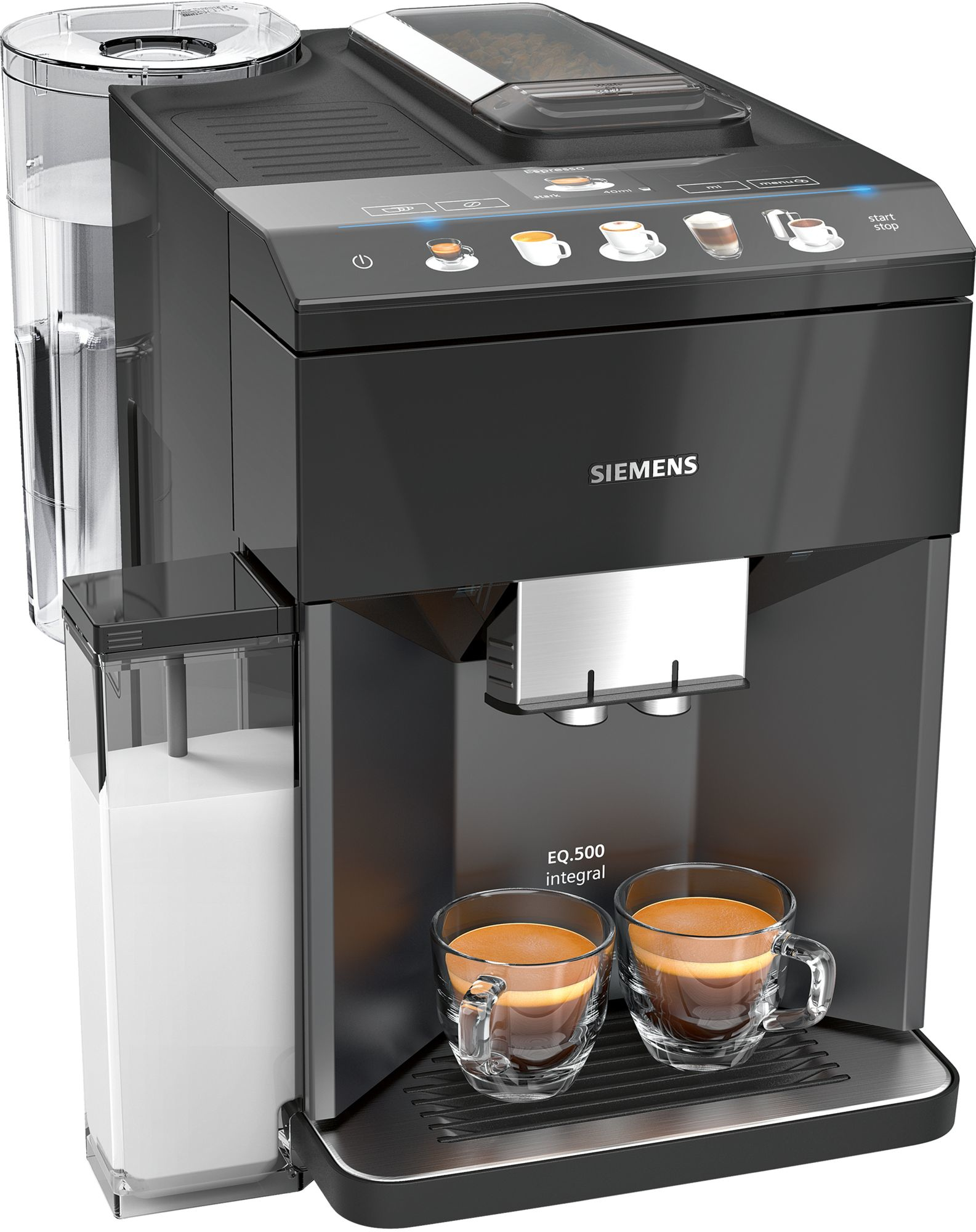 TQ505DF9 EQ.500 integral Kaffee-Vollautomat saphirschwarz metallic