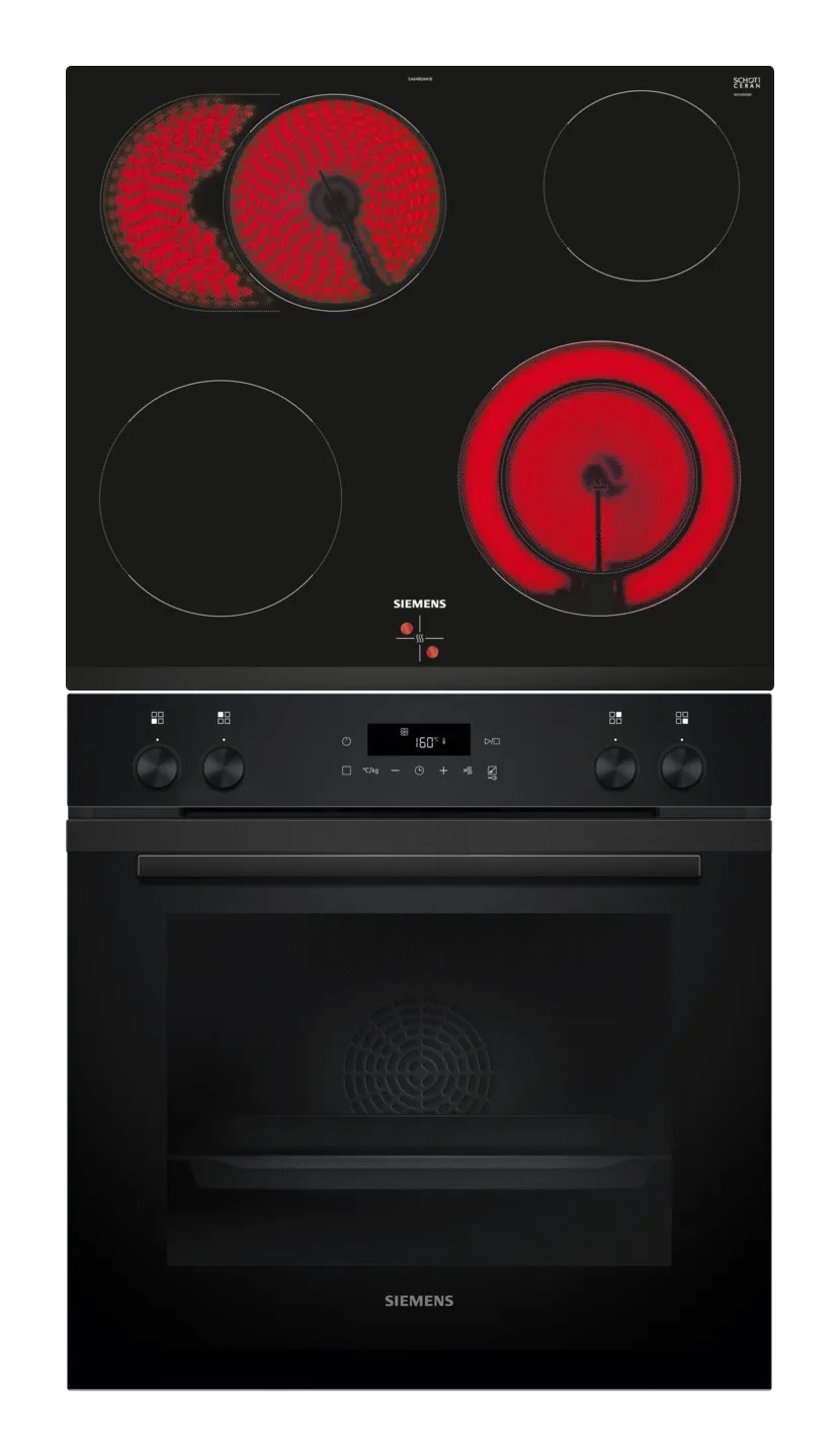 PQ212KAAB Herdset bestehend aus HE271ABB3 + EA631GNA1E schwarz