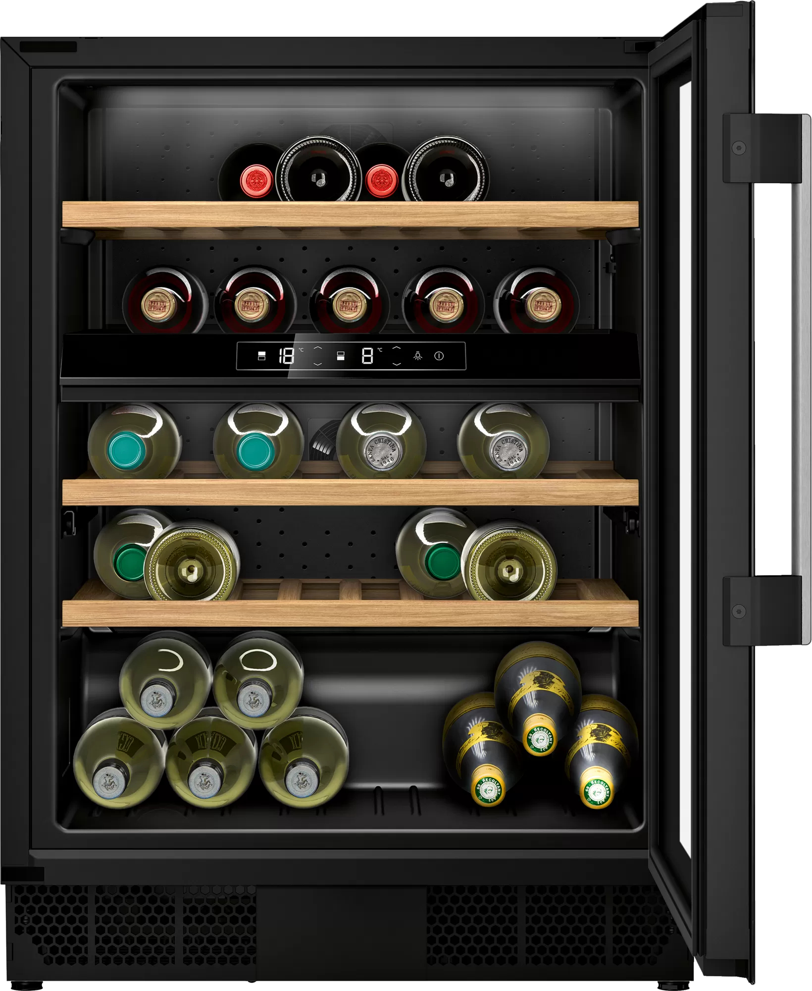 KU9213HG0 Unterbau-Weintemperierschrank schwarz