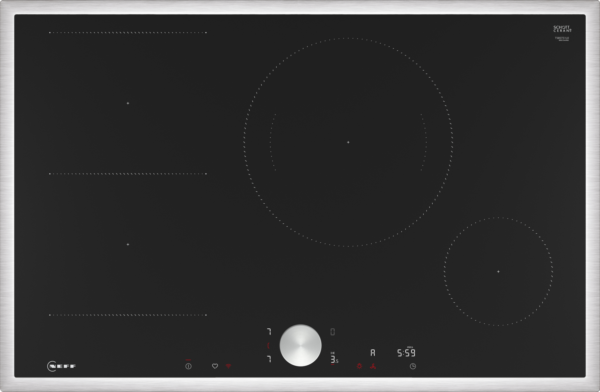 T58STS1L0 Autark-Induktionskochfeld schwarz