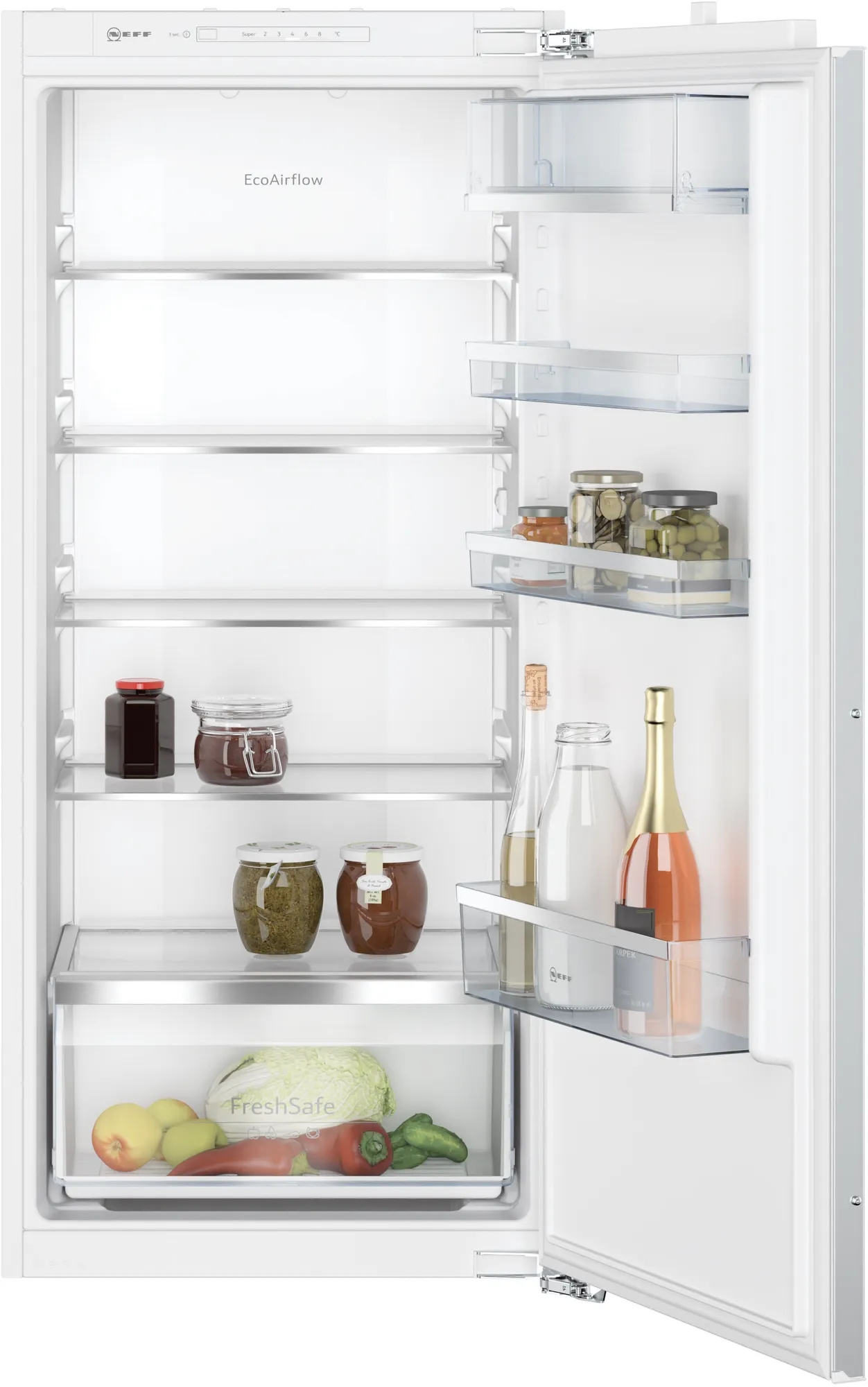 KMKL122F1 Einbau-Kühlschrank bestehend aus KI1412FE0 + KSGG0MZ0 weiß
