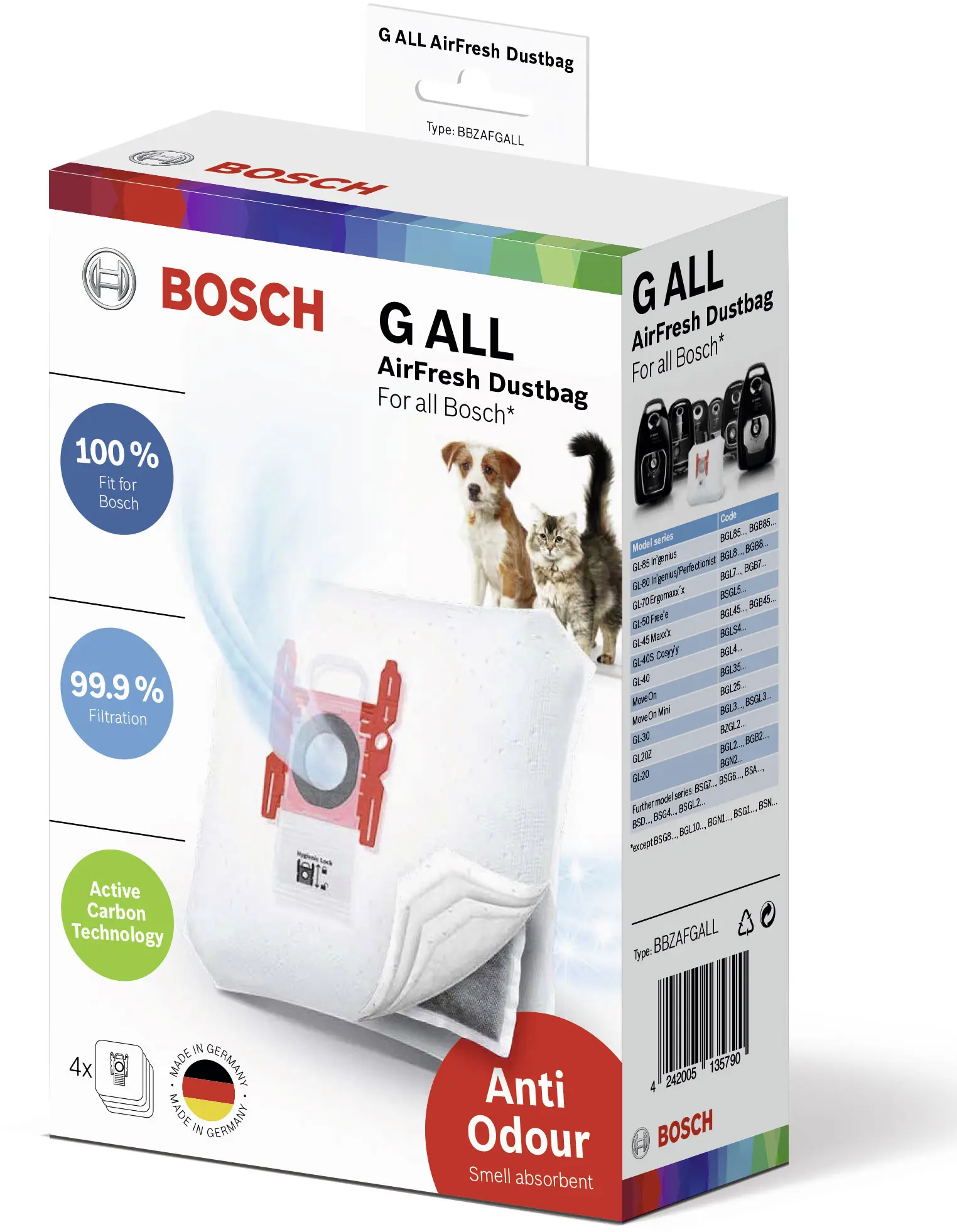 Bosch BBZAFGALL Staubsauger Zubehör/Zusatz Universal Staubbeutel (BBZAFGALL)