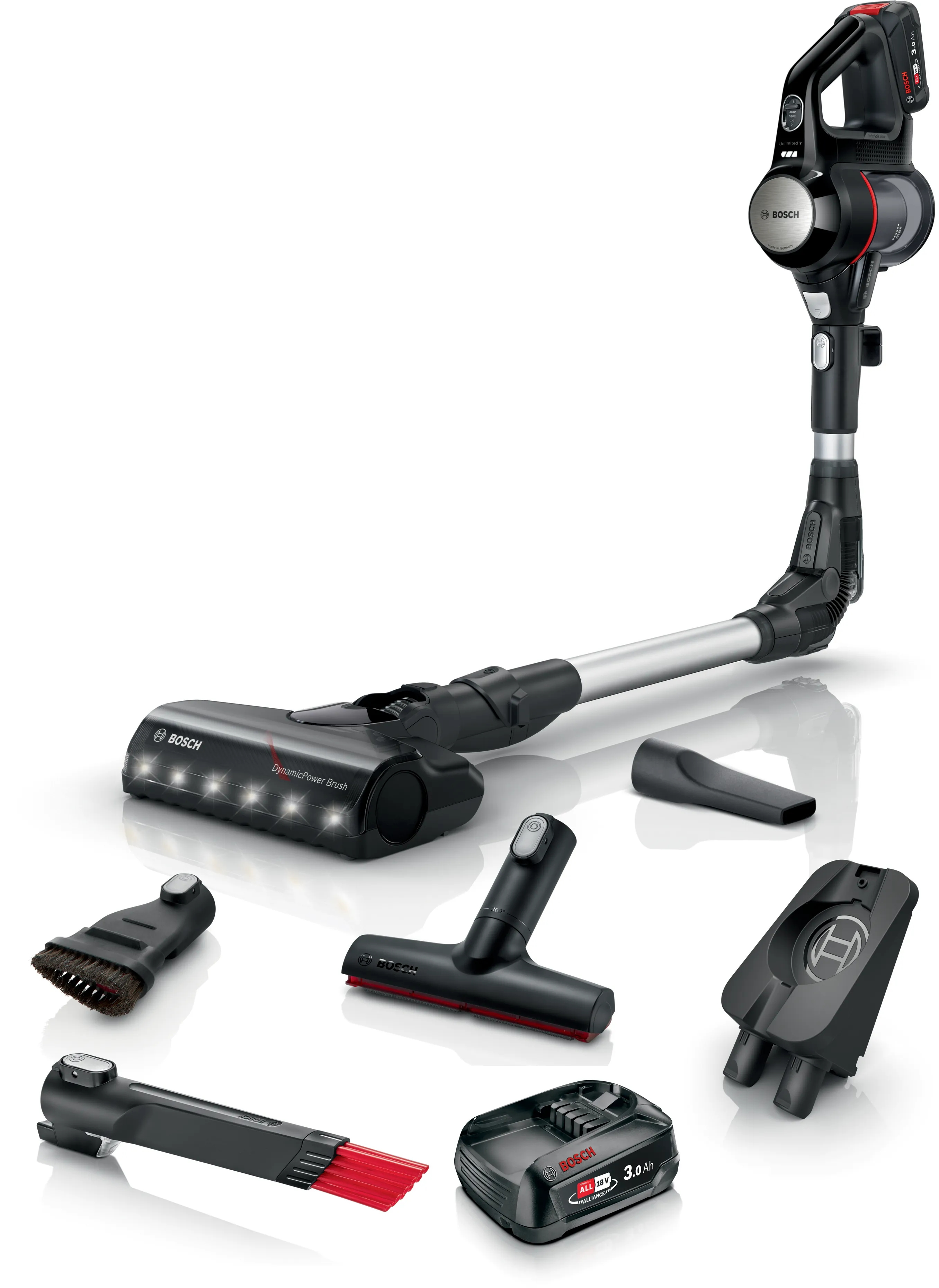 Bosch BCS712XXL Stabstaubsauger/Elektrischer Besen Akku Trocken Beutellos 0,3 l Schwarz 3 Ah (BCS712XXL)