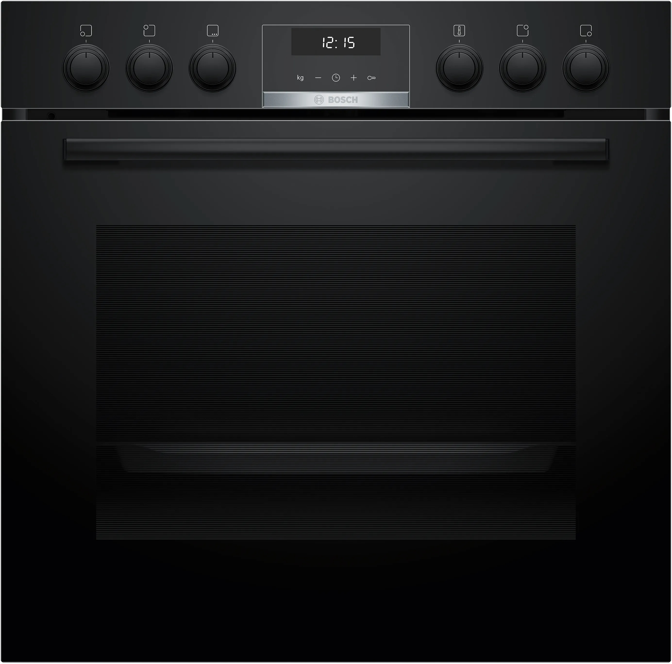 HND615LS62 Herdset mit Induktionskochfeld bestehend aus HEG517BB4 + NIF645CB5E schwarz/edelstahl