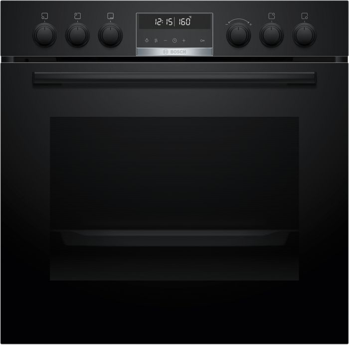 HND675LS67 Herdset mit Induktionskochfeld bestehend aus HEB578BB4 + NIF645CB5E schwarz/schwarz