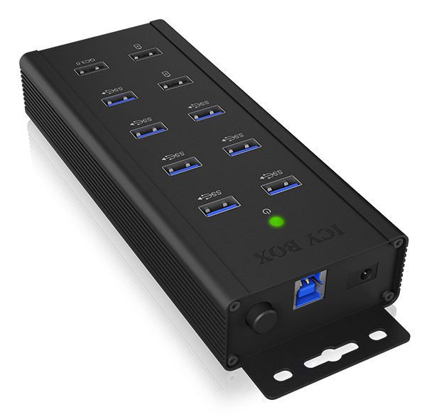 ICY BOX IB-HUB1703-QC3 - Hub - 7 x SuperSpeed USB 3.0 - Desktop (IB-HUB1703-QC3)