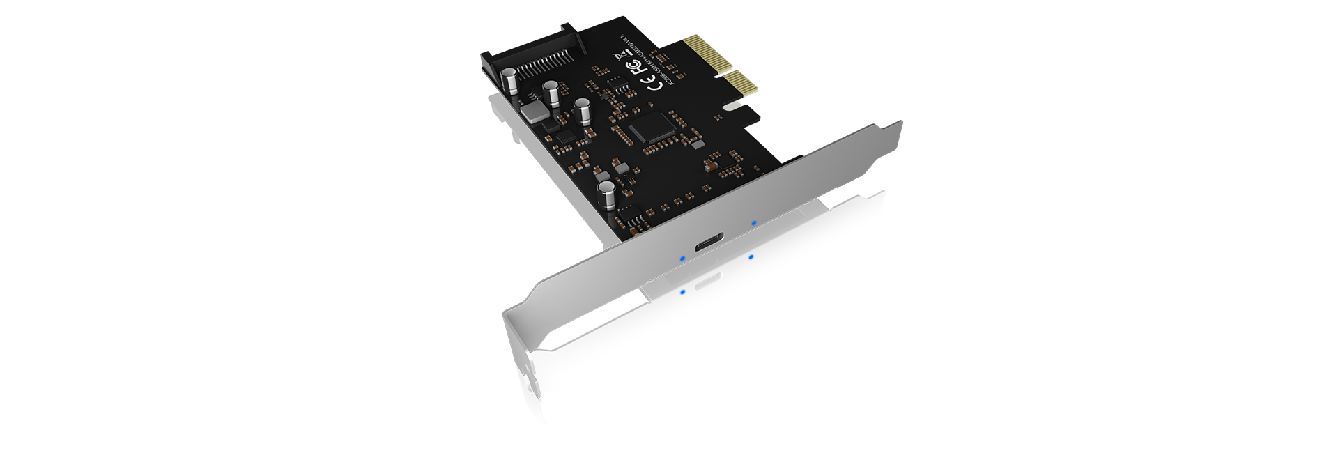 ICY BOX IB-PCI1901-C32 - USB-Adapter - PCIe 3.0 x4 - USB-C 3.2 Gen 2x2 x 1 - Schwarz (IB-PCI1901-C32)