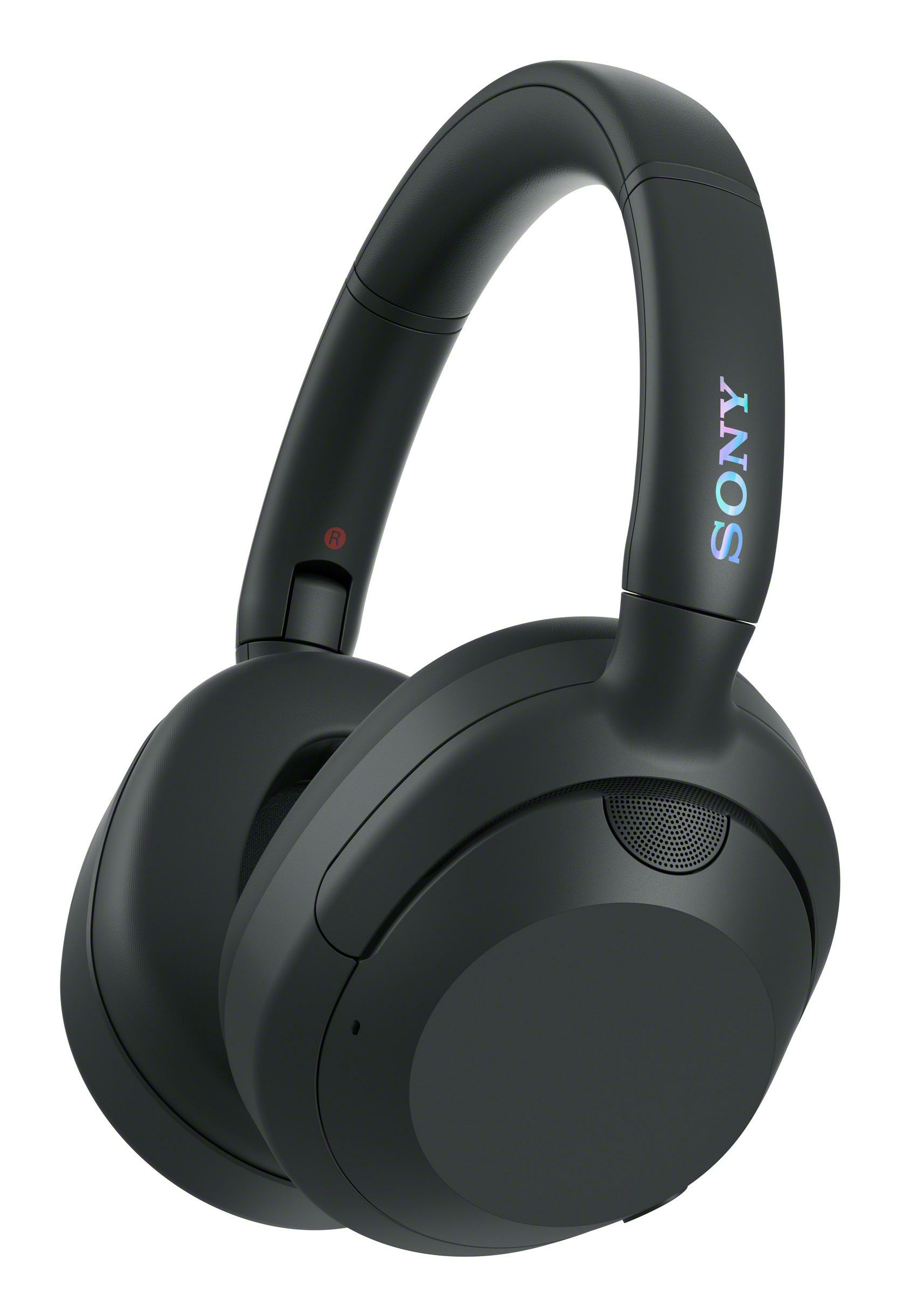 Sony WH-ULT900N - Ult Power Sound Series - Kopfhörer mit Mikrofon - ohrumschließend - Bluetooth - kabellos, kabelgebunden - aktive Rauschunterdrückung - 3,5 mm Stecker - Geräuschisolierung - Schwarz (WHULT900NB.CE7)
