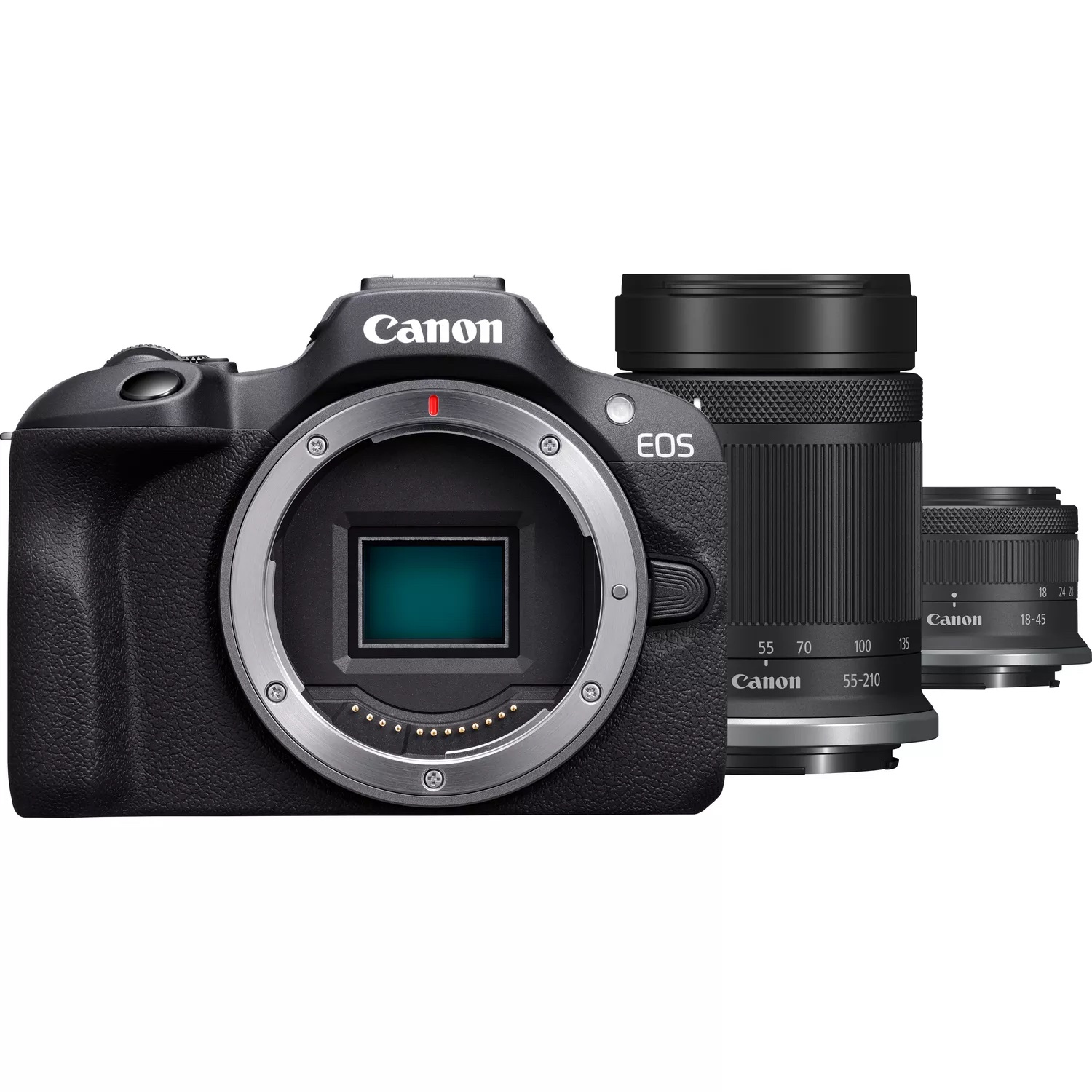 Canon EOS R100 + RF-S 18-45mm F4.5-6.3 IS STM + RF-S 55-200mm F5-7.1 IS STM Kit (6052C023)