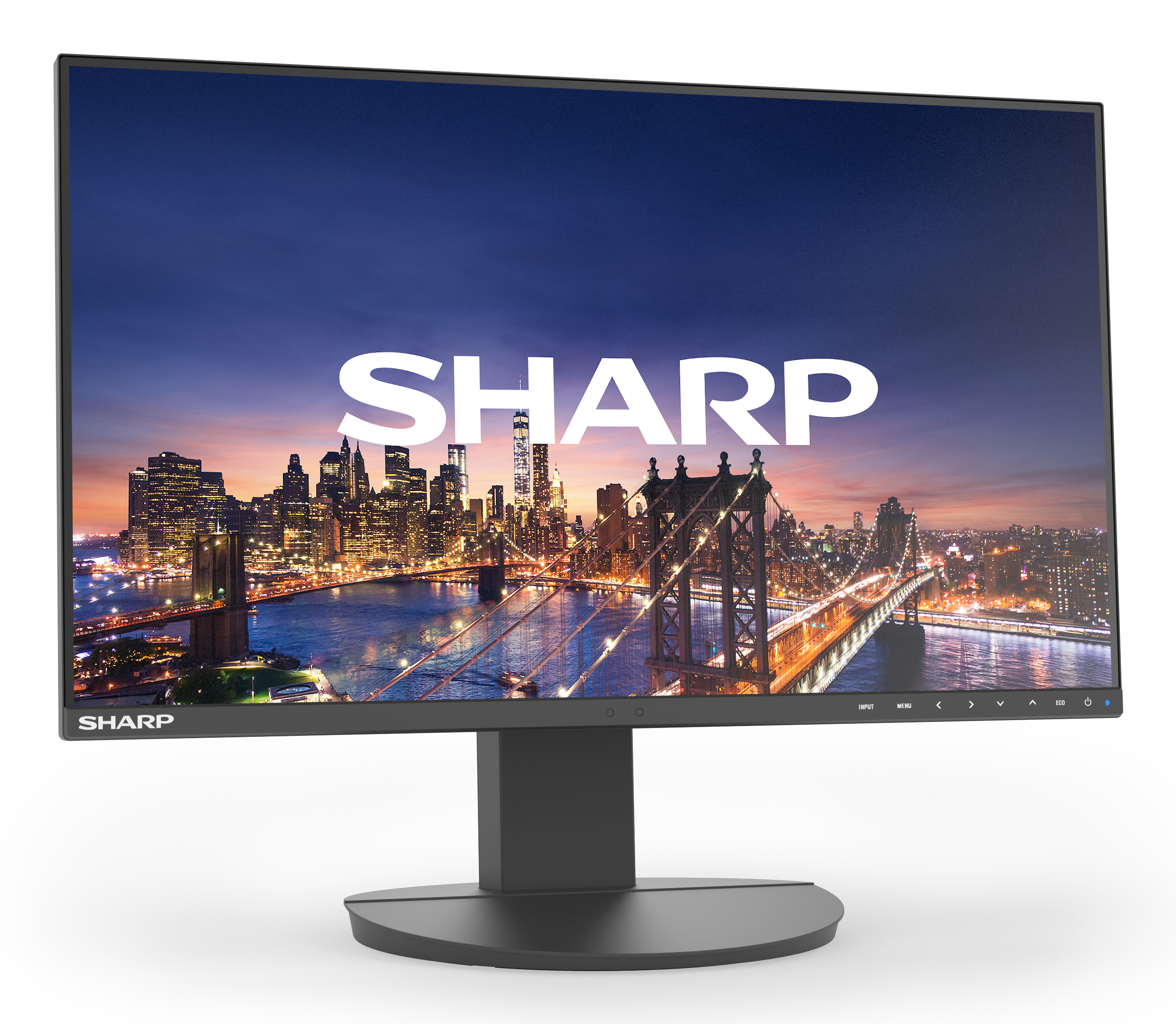 Businessmonitor SHARP MultiSync® EA272F, 27″, 1920 x 1080, HDMI/DisplayPort/USB-Hub/DVI-D, dreh-/schwenk-/neigbar, höhenverstellbar, schwarz