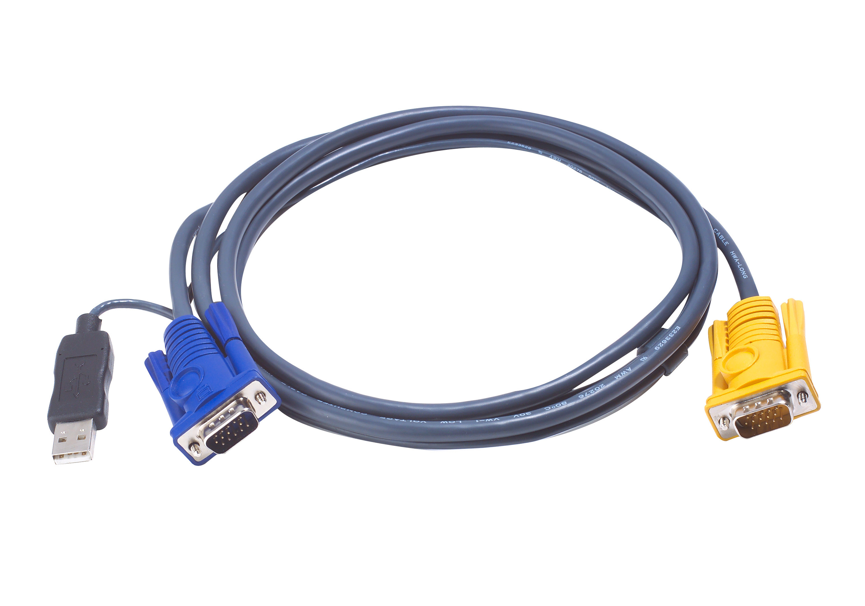 ATEN 2L5203UP - Video- / USB-Kabel - HD-15 (M) - USB Typ A, 4-polig, HD-15 (M) - 3 m (2L-5203UP)