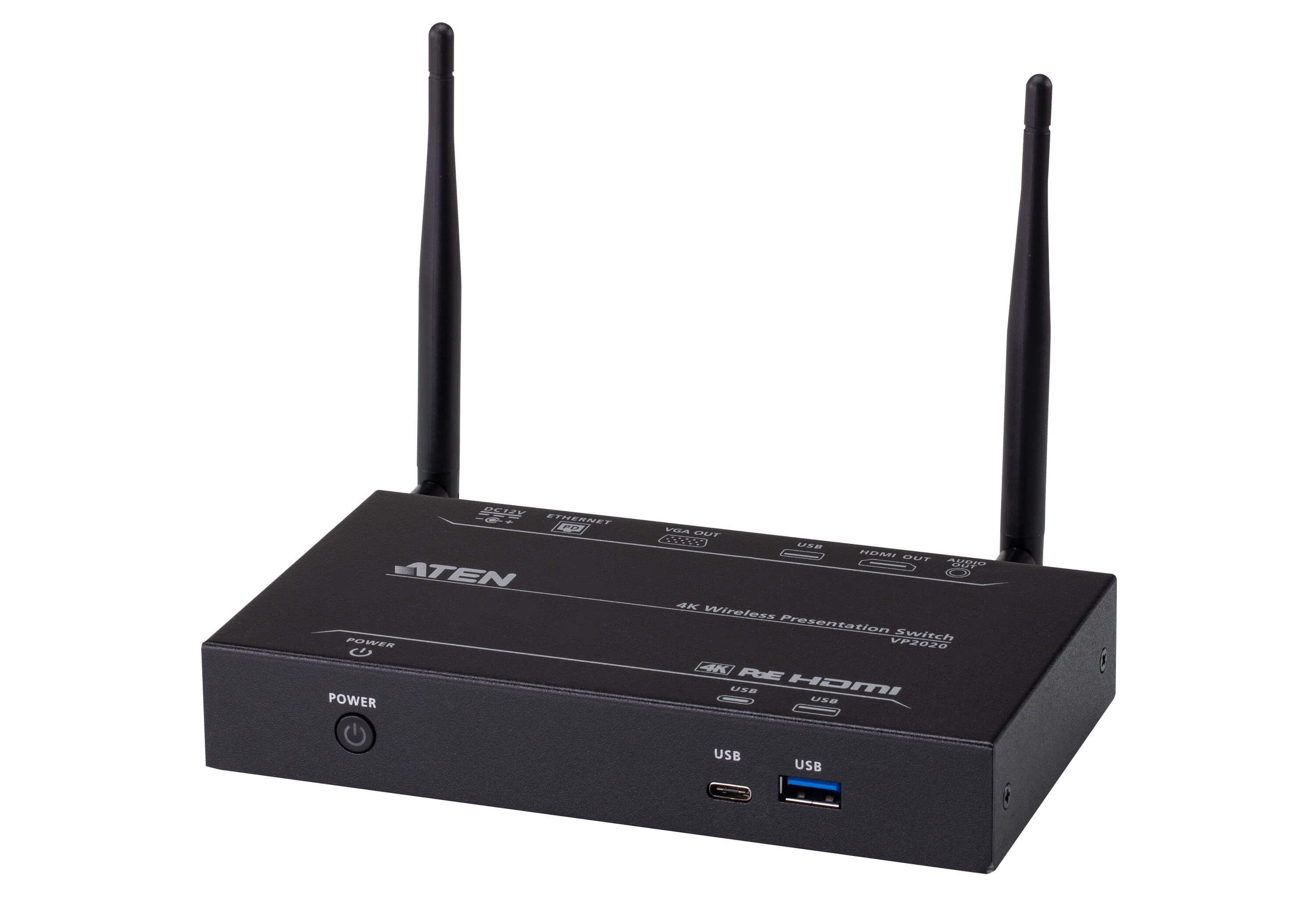 ATEN VP2020 4K Wireless Presentation Switch mit Dual View (VP2020)