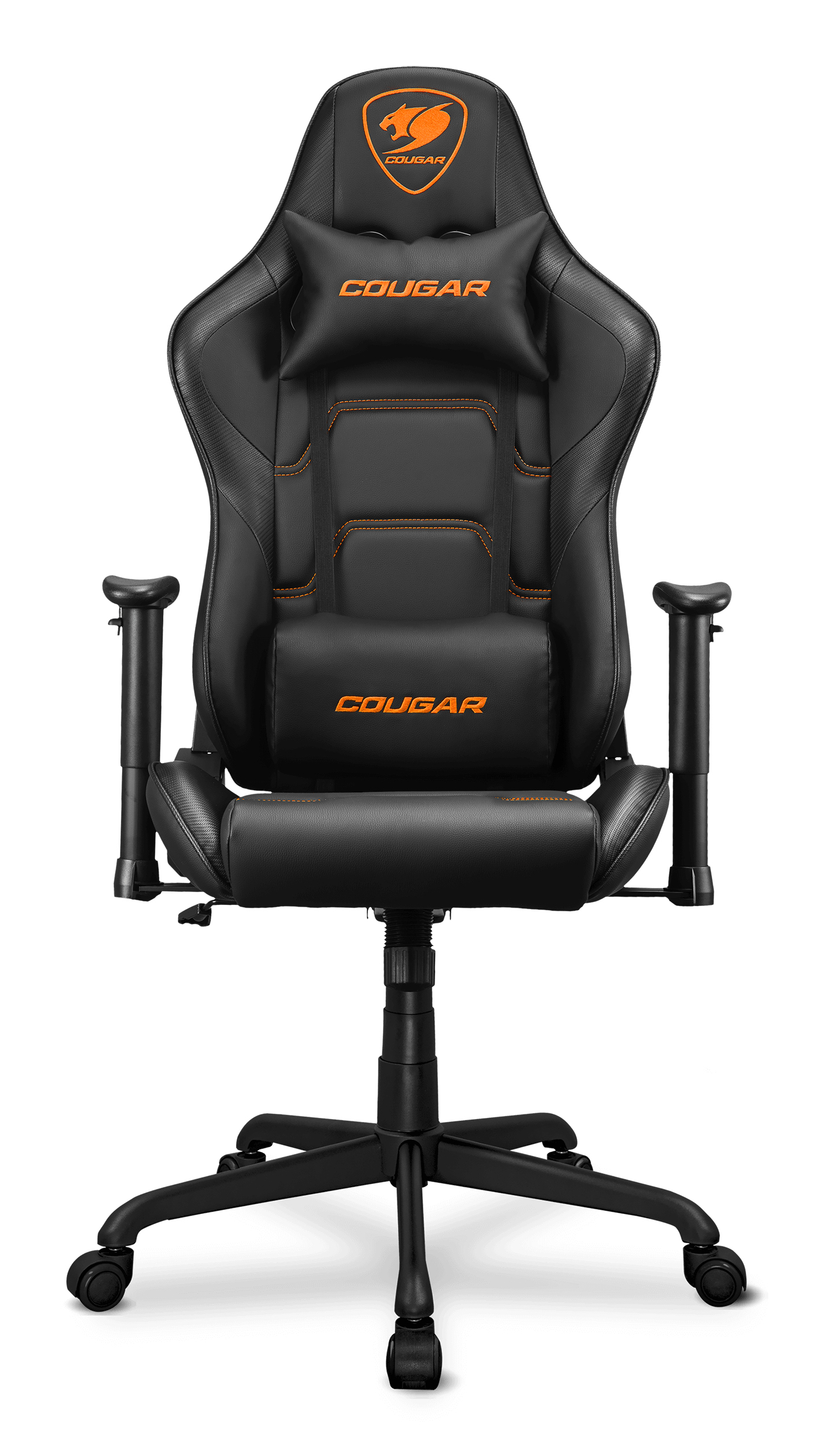 COUGAR Gaming Gaming-Stuhl Armor Elite - Schwarz - Universal-Gamingstuhl - 120 kg - Gepolsterter Sitz - Gepolsterte Rückenlehne - Universal - Schwarz (CGR-ELI-BLB)