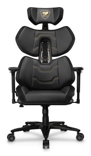 COUGAR Gaming-Stuhl Terminator Elite Gold, Schwarz (CGR-TRE-GLB)