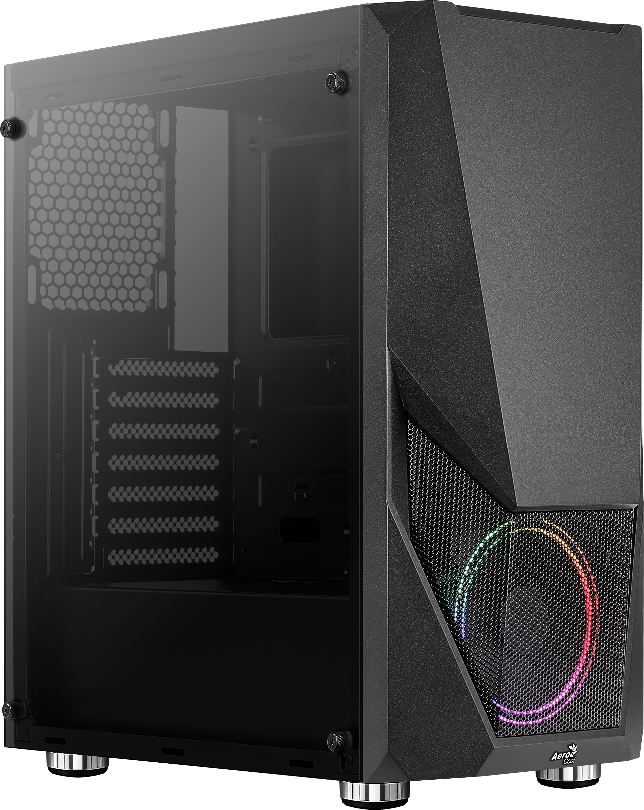 Aerocool Zauron - Midi Tower - PC - Schwarz - ATX - micro ATX - Mini-ITX - Acrylnitril-Butadien-Styrol (ABS) - SPCC - Stahl - Gaming (AEROPGSZAURON-FRGB-G)