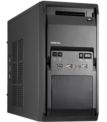 Chieftec LIBRA Series LT-01B - Tower - micro ATX 350 Watt (ATX12V 2.3/ PS/2) - USB/Audio