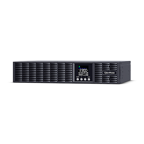 CyberPower Smart App Online S OLS1500ERT2UA - USV (in Rack montierbar/extern) - Wechselstrom 230 V - 1350 Watt - 1500 VA - 1-phasig 7 Ah - RS-232, USB - Ausgangsanschlüsse: 8 - 2U - Schwarz (OLS1500ERT2UA) - Sonderposten
