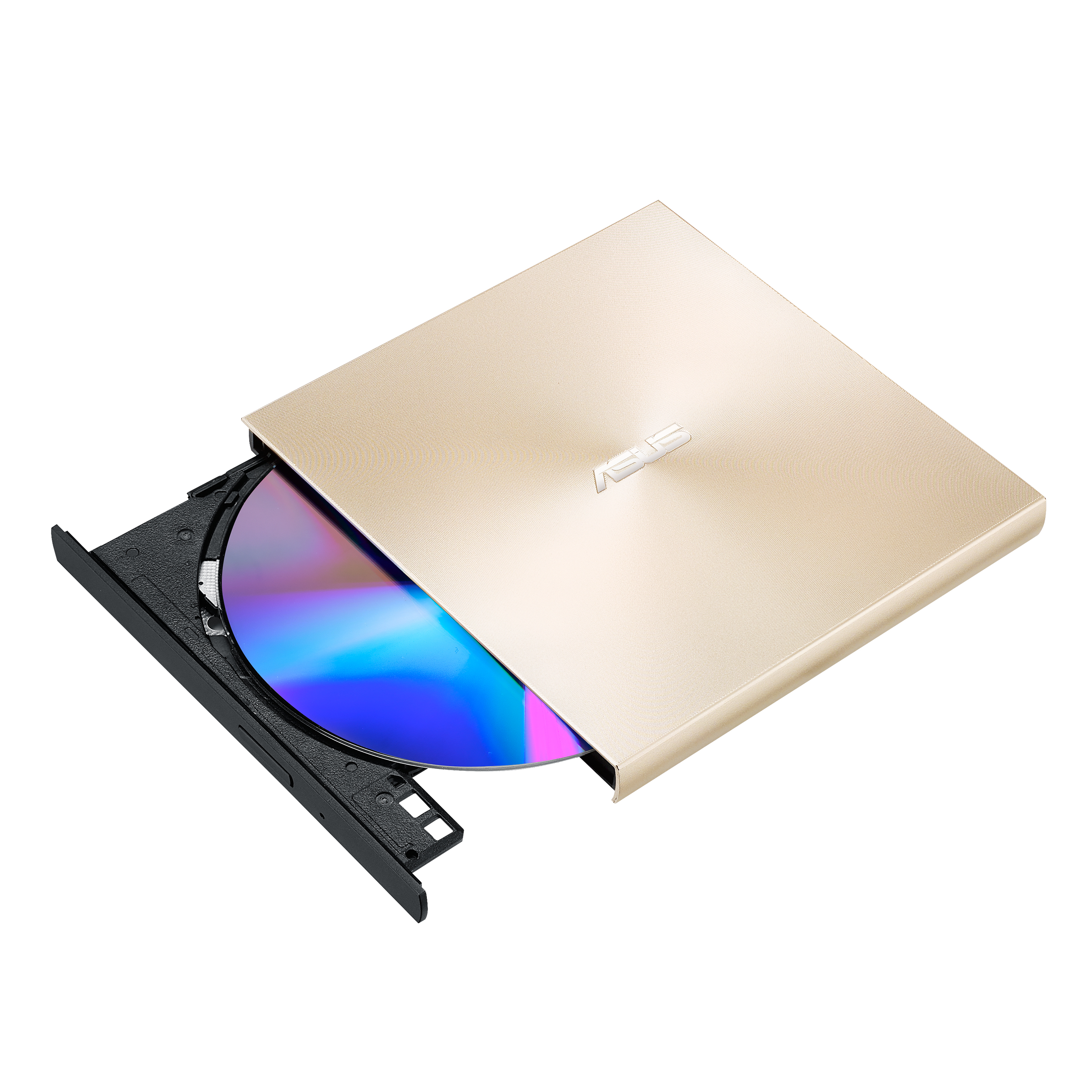 ASUS ZenDrive U8M (SDRW-08U8M-U) externes DVD-Laufwerk/Brenner (USB-C-Schnittstelle, kompatibel mit Windows und Mac OS, M-DISC-Unterstützung, umfangreiche Backup-Lösungen) gold