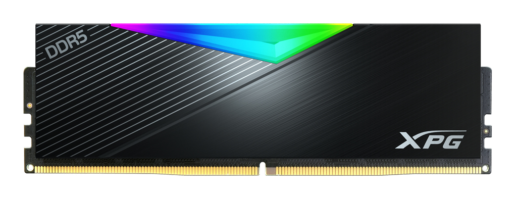 ADATA DIMM 64 GB 6400 (2x 32 GB) Dual-Kit (schwarz, AX5U6400C3232G-DCLARBK, Lancer RGB, INTEL XMP) (AX5U6400C3232G-DCLARBK)