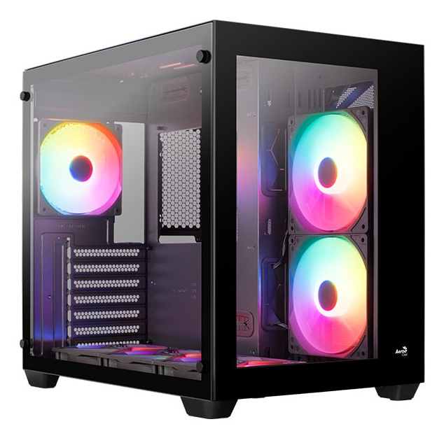 AeroCool PC Gehäuse Dryft-BK-v1 Mid-Tower Schwarz