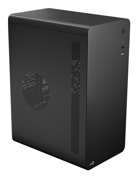 AeroCool PC Gehäuse CS-110-S-BK-v1 Mini-Tower Schwarz