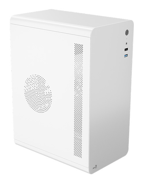 AeroCool PC Gehäuse CS-110-S-WT-v1 Mini-Tower Weiß