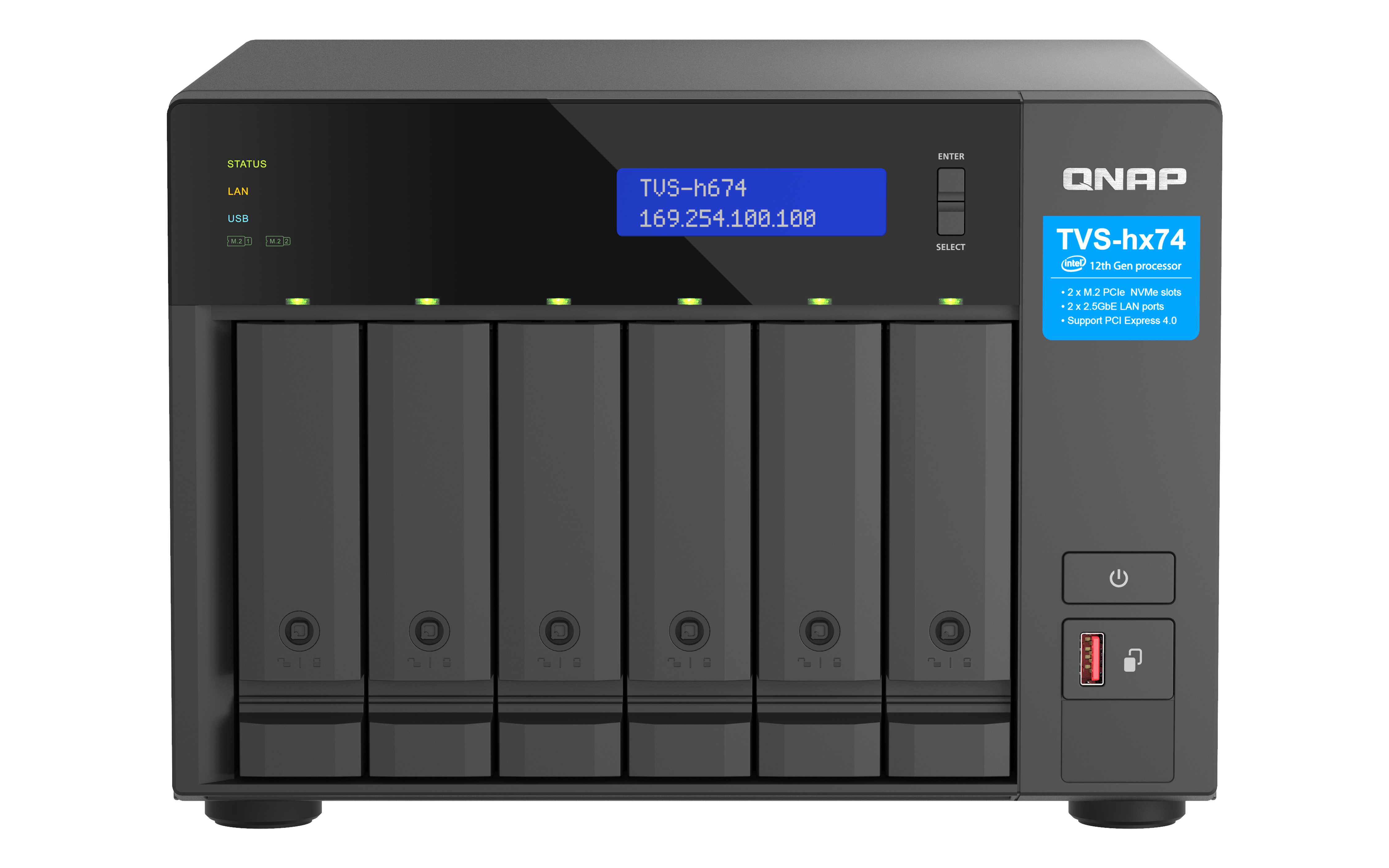 QNAP NAS TVS-h674T-i5-32G 6-Bay
