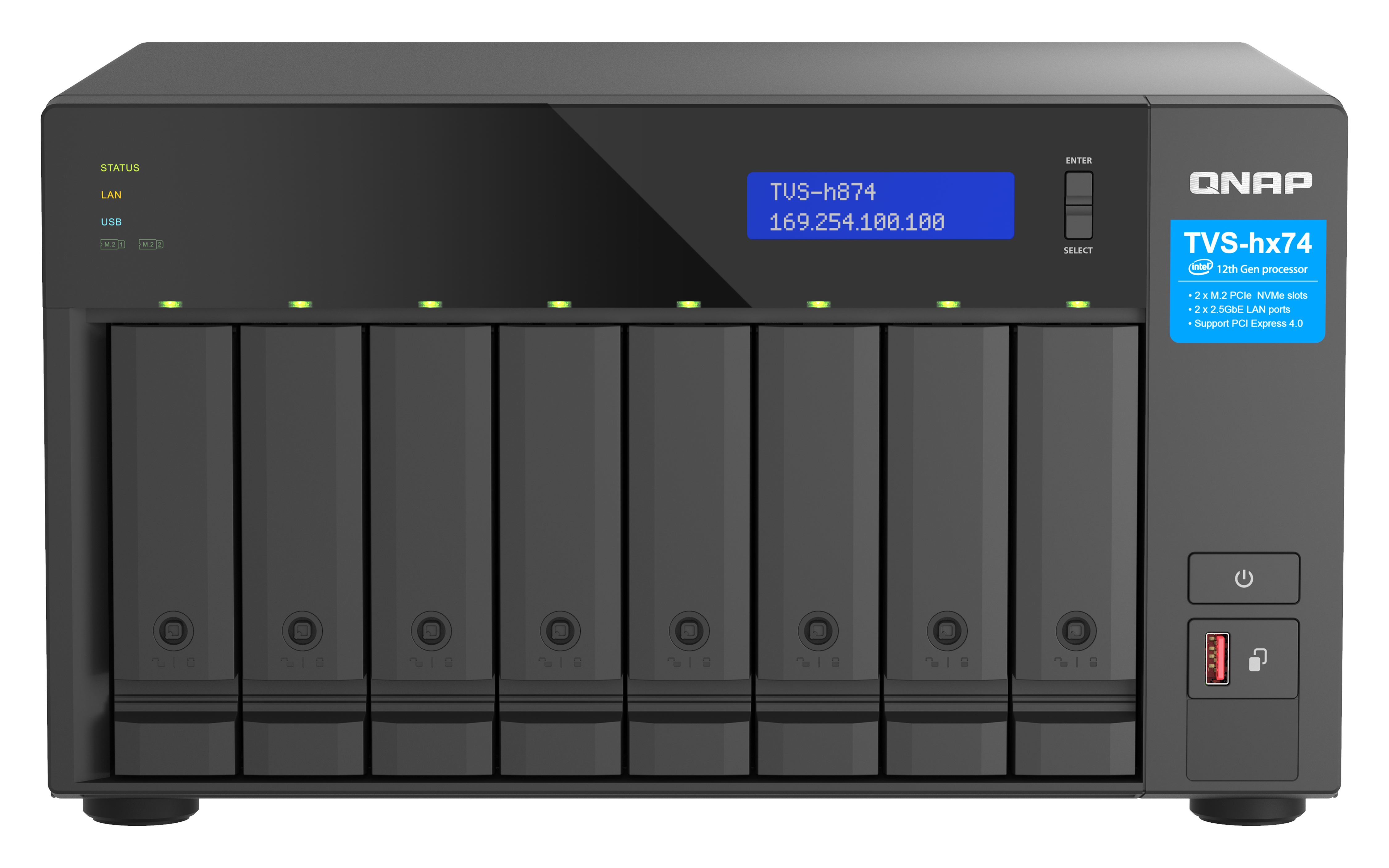 QNAP NAS TVS-h874T-i9-64G 8-Bay