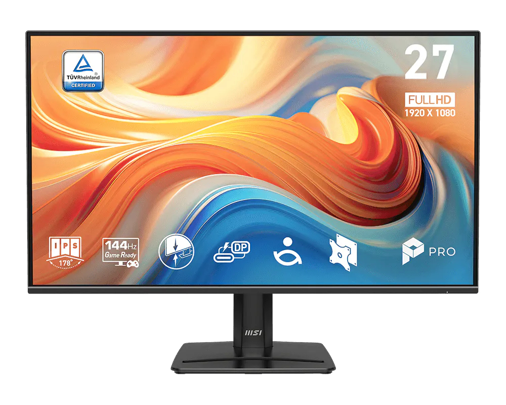 MSI PRO MP272 E14C 27 FHD IPS-Monitor 144 Hz HDMI Schwarz