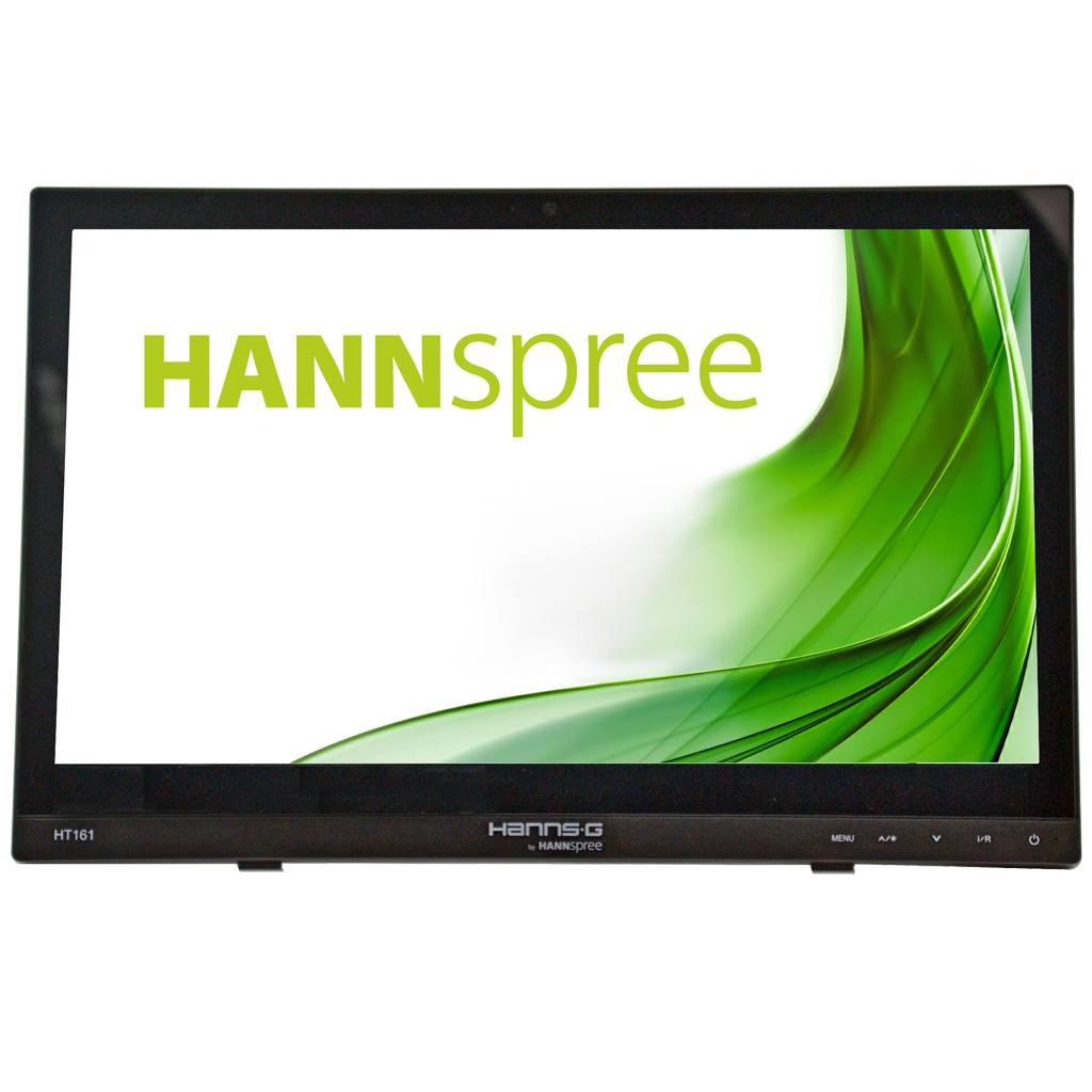 HANNS.G HT161HNB - HT Series - LED-Monitor - 39.6 cm (15.6) - Touchscreen - 1366 x 768 @ 60 Hz - 220 cd/m² - 500:1 - 12 ms - HDMI, VGA - Headset